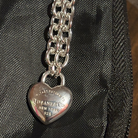 Tiffany & Co. Silver full Heart Necklace - Picture 1 of 7